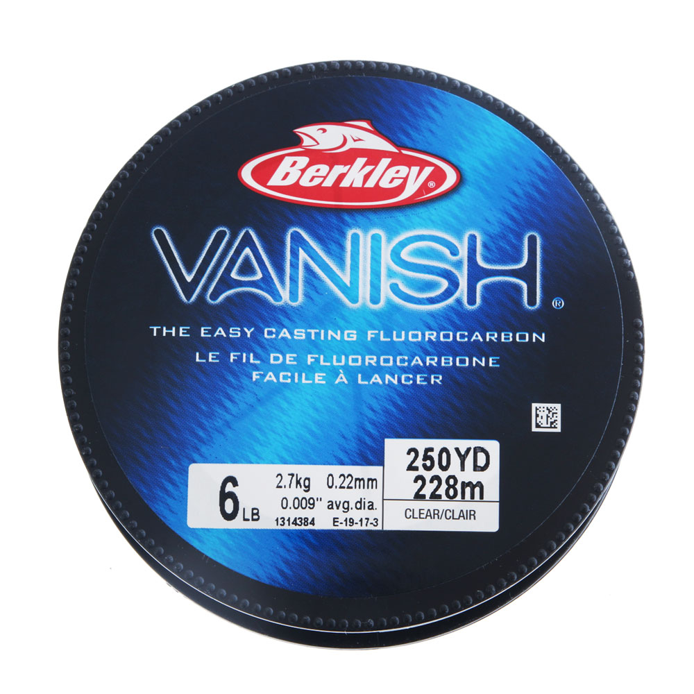 Berkley Vanish Fluorocarbon Line 250yd x 6lb | eBay