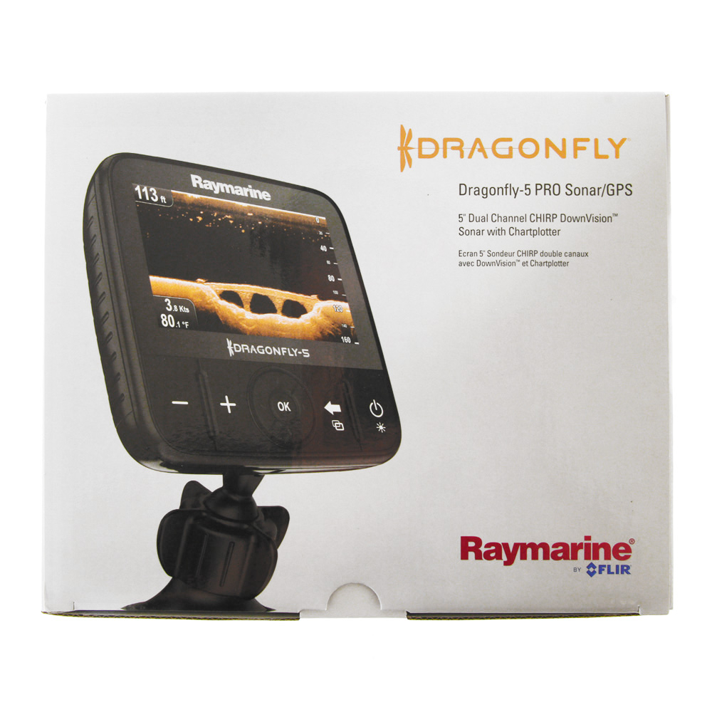 Raymarine Dragonfly 5 PRO CHIRP GPS/Fishfinder Package 723193791653 eBay